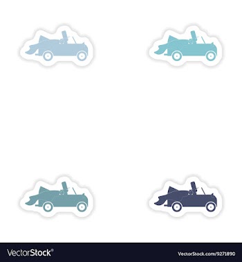 Set of paper stickers on white background vector image