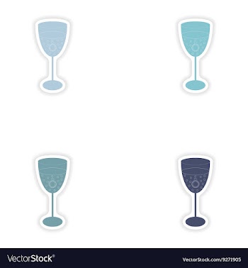 Set of paper stickers on white background vector image