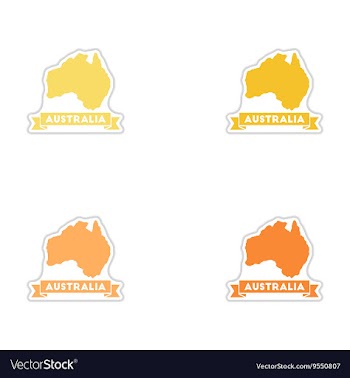 Set of paper stickers on white background vector image