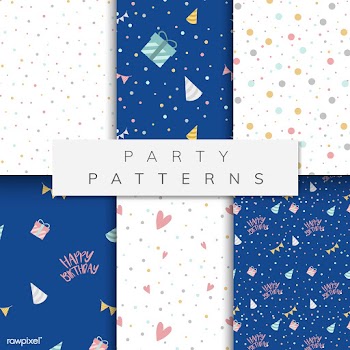 Set of party pattern vectors | Free stock vector - 508634