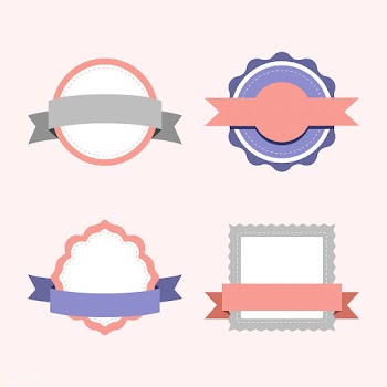 Set of pastel badge design vectors | Free stock vector - 494766