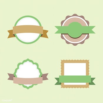 Set of pastel badge design vectors | Free stock vector - 494773