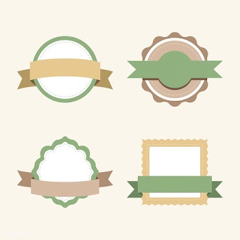 Set of pastel badge design vectors | Free stock vector - 494776