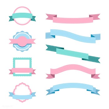 Set of pastel badge design vectors | Free stock vector - 494779