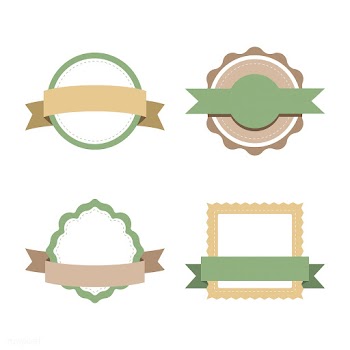 Set of pastel badge design vectors | Free stock vector - 494805