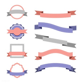 Set of pastel badge design vectors | Free stock vector - 494812