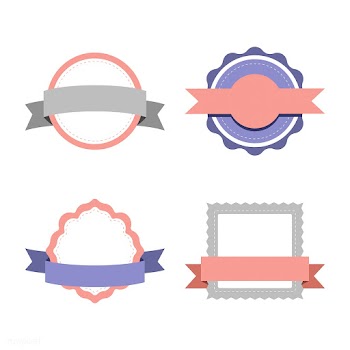Set of pastel badge design vectors | Free stock vector - 494813