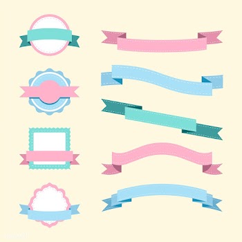 Set of pastel badge design vectors | Free stock vector - 494822