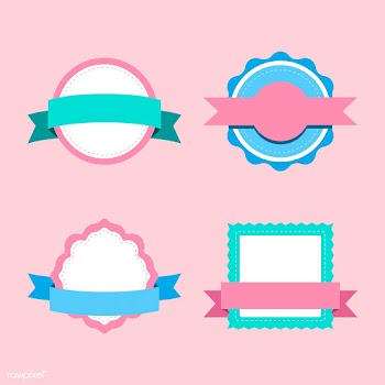 Set of pastel badge design vectors | Free stock vector - 494831