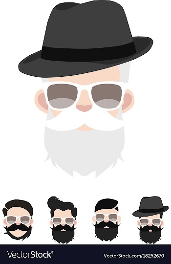  					Set of people icons with faces vector image														