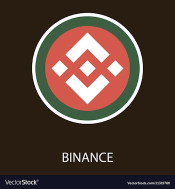 Set of physical golden coin binance coin bnb vector image