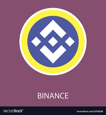 Set of physical golden coin binance coin bnb vector image