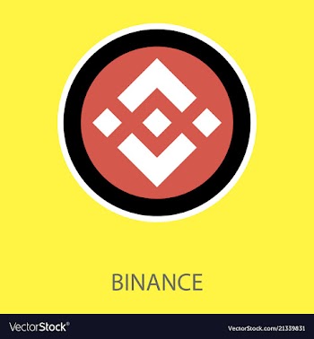 Set of physical golden coin binance coin bnb vector image