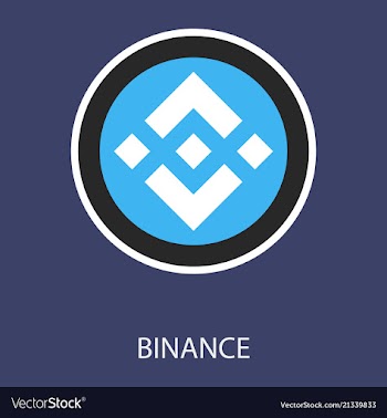 Set of physical golden coin binance coin bnb vector image