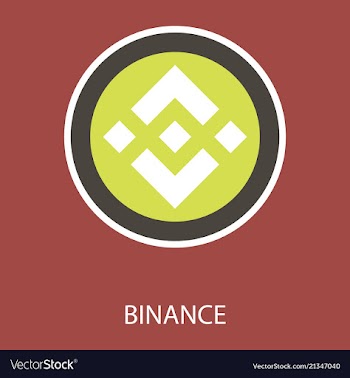 Set of physical golden coin binance coin bnb vector image