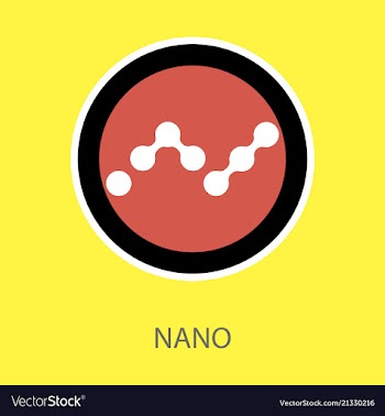 Set of physical golden coin nano xrb digital vector image