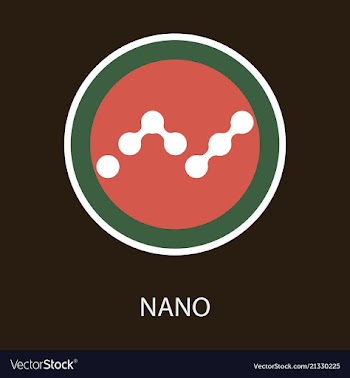 Set of physical golden coin nano xrb digital vector image