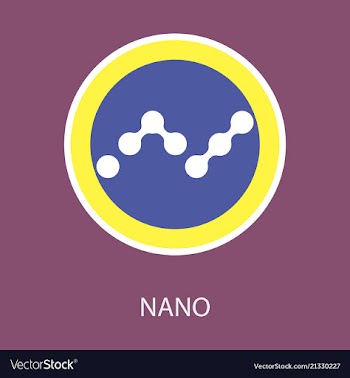 Set of physical golden coin nano xrb digital vector image