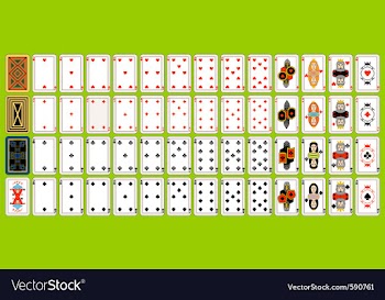 Set of playing cards vector image