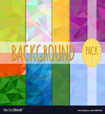  					Set of polygonal backgrounds 8 various vector image														