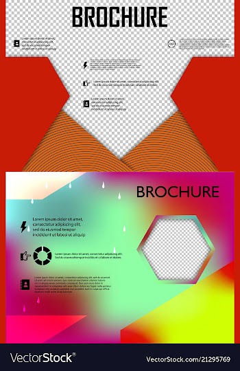 Set of poster flyer brochure cover design layout vector image