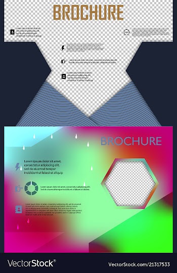 Set of poster flyer brochure cover design layout vector image