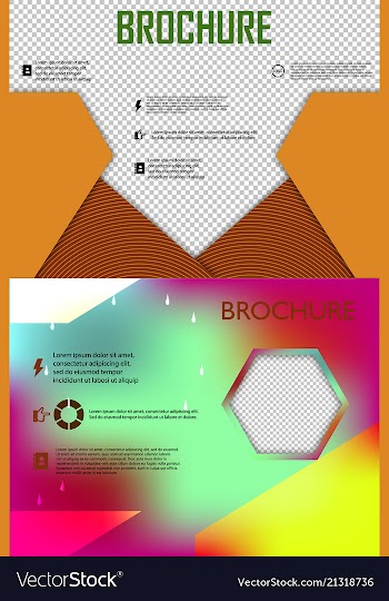 Set of poster flyer brochure cover design layout vector image