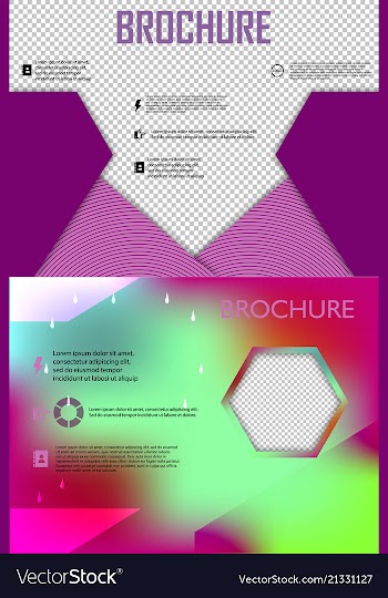 Set of poster flyer brochure cover design layout vector image