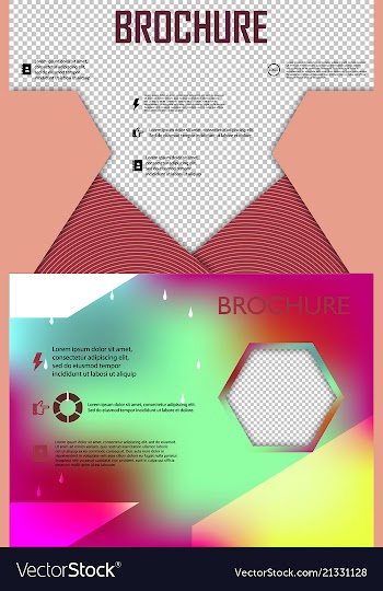 Set of poster flyer brochure cover design layout vector image