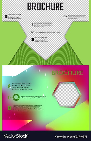 Set of poster flyer brochure cover design layout vector image