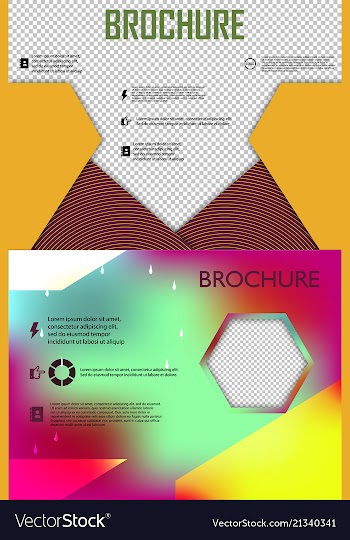 Set of poster flyer brochure cover design layout vector image