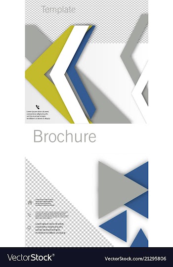 Set of poster flyer pamphlet brochure cover vector image