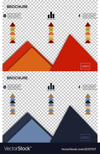 Set of poster flyer pamphlet brochure cover vector image