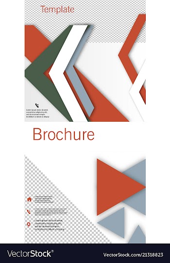 Set of poster flyer pamphlet brochure cover vector image