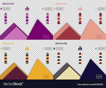 Set of poster flyer pamphlet brochure cover vector image
