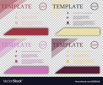 Set of poster flyer pamphlet brochure cover vector image