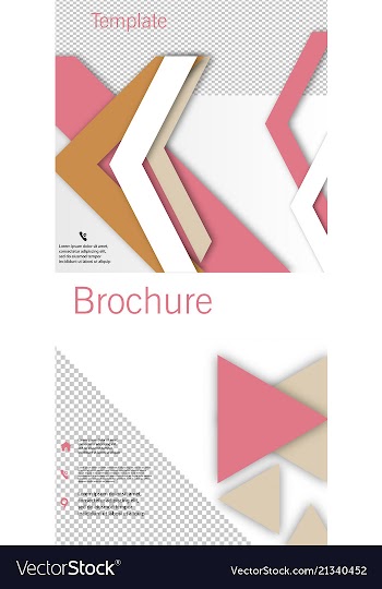 Set of poster flyer pamphlet brochure cover vector image
