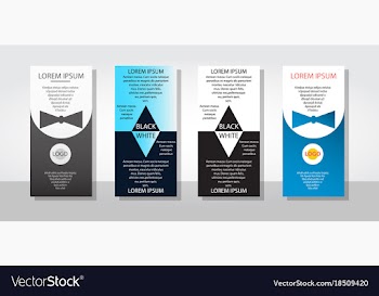 Set of posters flyers pamphlet brochure cover vector image