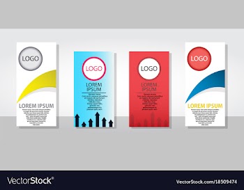 Set of posters flyers pamphlet brochure cover vector image