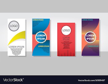 Set of posters flyers pamphlet brochure cover vector image