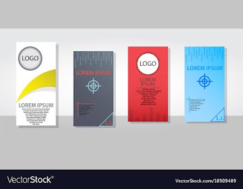 Set of posters flyers pamphlet brochure cover vector image