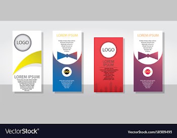 Set of posters flyers pamphlet brochure cover vector image