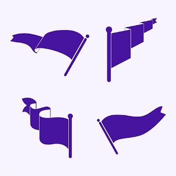 Set of purple flag vectors | Free stock vector - 543129