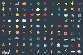 Set of random and popular icons | Free stock vector - 384843