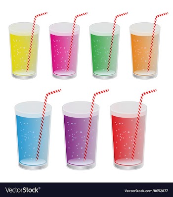 					Set of realistic water glasses vector image														