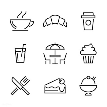 Set of restaurant icon vectors | Free stock vector - 492061