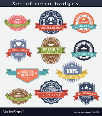  					Set of retro badges and labels vector&nbsp;image														