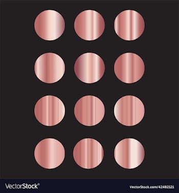 set of rose gold gradients