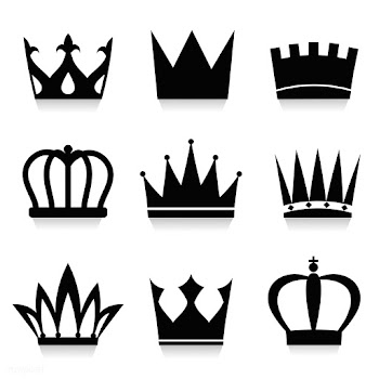 Set of royal crowns vector | Free stock vector - 489112