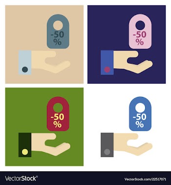 Set of sale banner template design big sale vector image